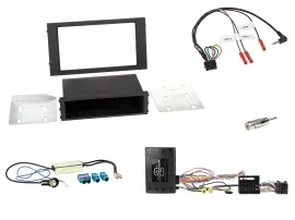 Einbauset Lenkradadapter Doppel DIN Autoradio für Seat Ibiza 2015-2017 schwarz