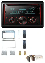 Автомагнитола Pioneer 2DIN, DAB, CD/USB, Bluetooth, для Kia Carnival II (VQ) 2006–2011