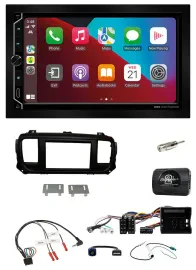 ESX 2DIN DAB USB Lenkrad Bluetooth Autoradio für Citroen Jumpy Erstausst. DIN Sp