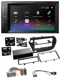 Автомагнитола Pioneer 2 DIN, DAB, Bluetooth, USB для Honda Insight ZE2 (2009–2013)