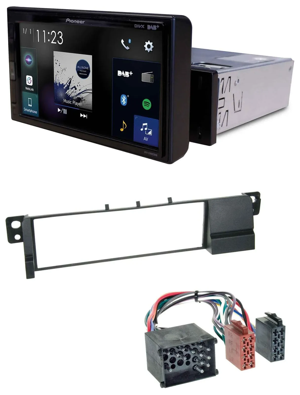 Pioneer DAB MP3 Bluetooth USB Autoradio für BMW 3er E46 (Rundpin, ab 1998)