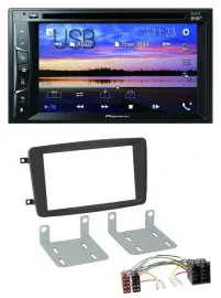 Pioneer Bluetooth 2DIN USB DVD DAB MP3 Autoradio für Mercedes C-Klasse CLK Viano