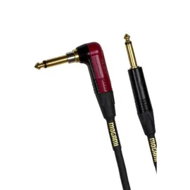 Mogami PLAT GTR-12 Silent R Platinum 1/4" TS Angled to 1/4", 12 Foot