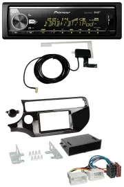 Автомагнитола Pioneer Bluetooth DAB USB MP3 для Kia Rio (UB, с 2015), черный (piano black)