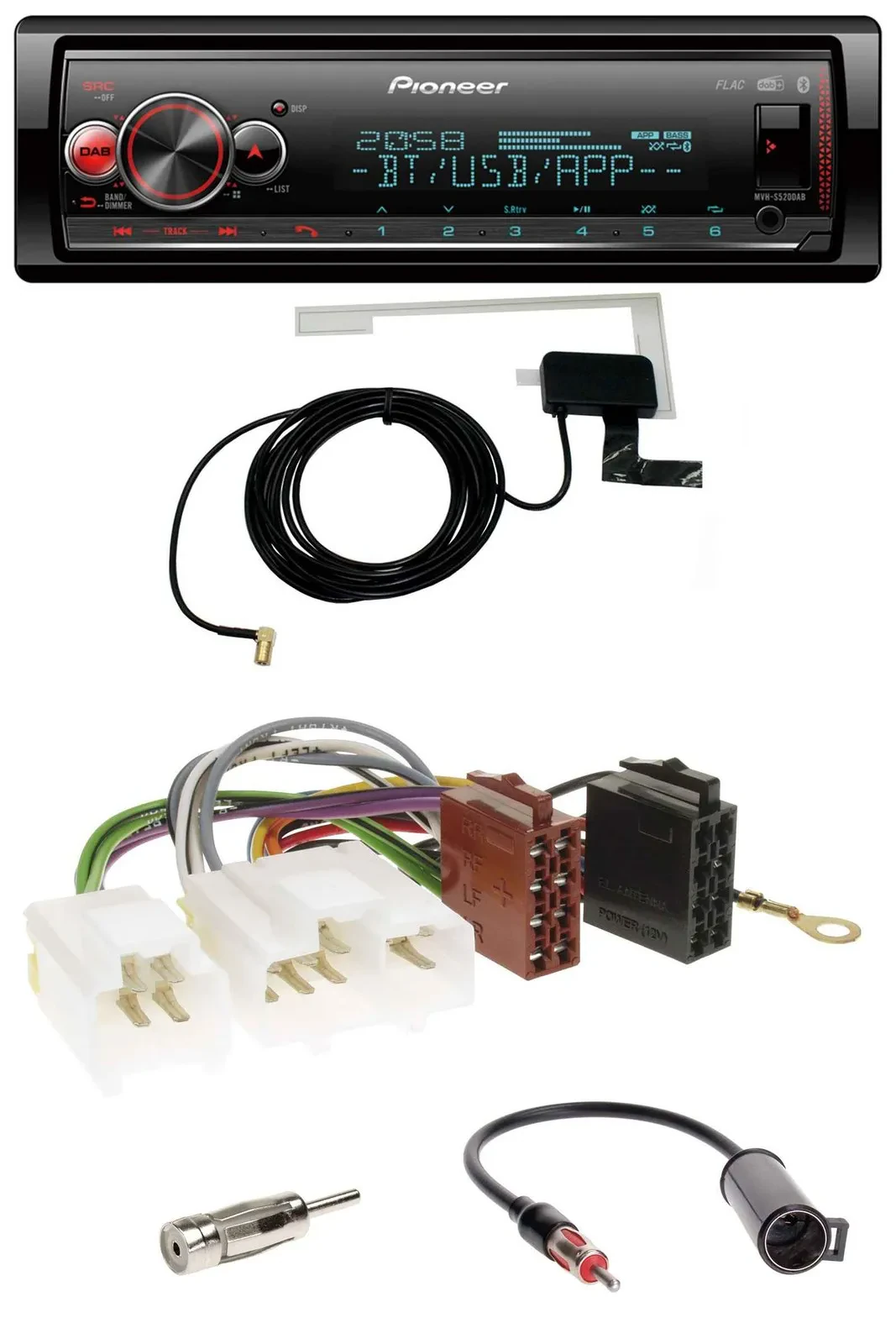 Автомагнитола для Nissan 100 NX (1990–1995), 300 ZX (с 1983) Pioneer Bluetooth DAB USB MP3
