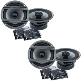 (2-Pairs) Memphis VIV60V2 300W RMS 6.5" 2-way Coaxial Car Speakers