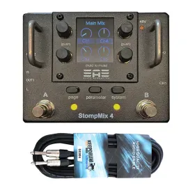 Elite Acoustics Stompmix X4 Digitalmixer mit keepdrum Klinkenkabel