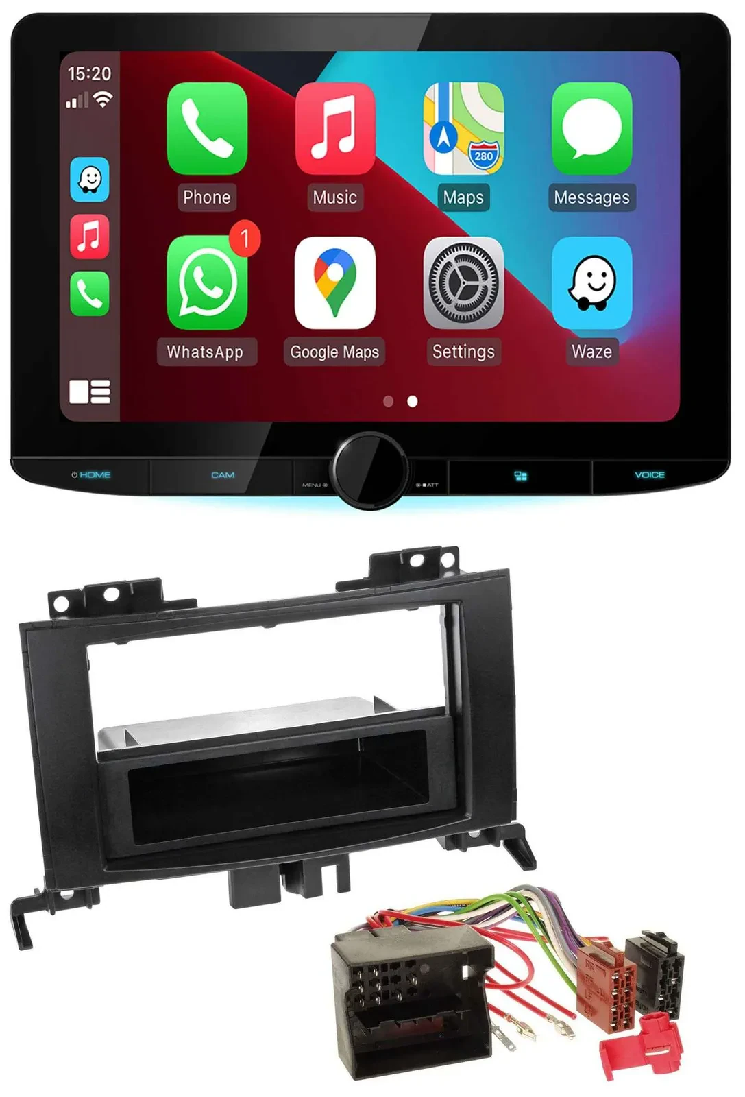 Kenwood MP3 USB DAB Bluetooth Autoradio für Mercedes Sprinter ab 06 schwarz