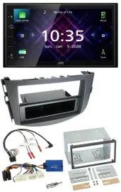 JVC DAB 2DIN Lenkrad Bluetooth USB Autoradio für Toyota RAV 4 ab 2011 28 Pin