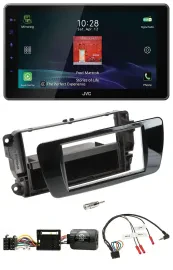 Автомагнитола для Seat Ibiza JVC DAB, Bluetooth, USB, цвет чёрный (рояльный лак)