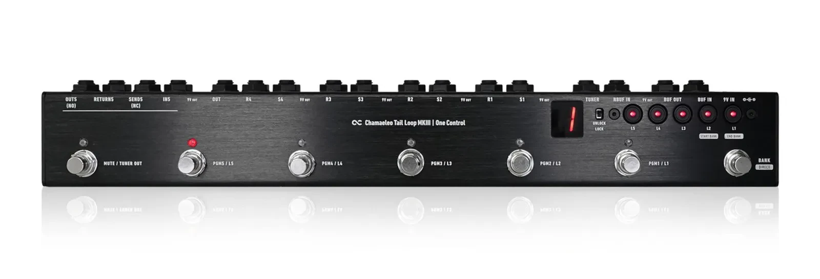 Педаль эффектов для электрогитары ONE CONTROL Chamaeleo Tail Loop MKIII 5-канальный программируемый луп-свитчер