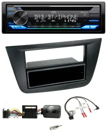 Автомагнитола JVC Bluetooth USB DAB CD для Seat Altea/Toledo (2004–2009) черная