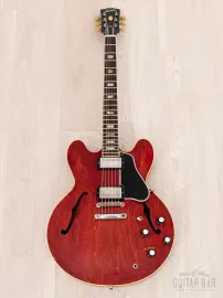 Электрогитара полуакустическая Gibson ES-335 TDC Semi-Hollow HH Cherry w/case USA 1962