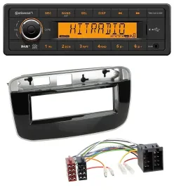 Continental 1DIN DAB MP3 AUX USB Autoradio für Fiat Punto Punto Evo (ab 2011)