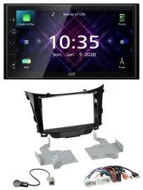 JVC DAB 2DIN MP3 Bluetooth USB Autoradio für Hyundai i30 ab 2012 AUX USB