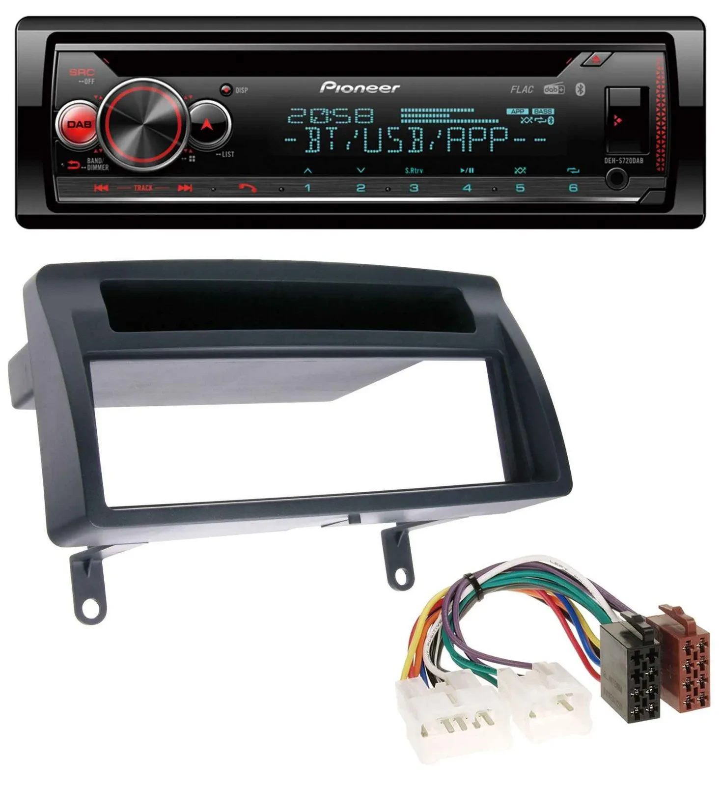 Pioneer MP3 DAB CD Bluetooth USB Autoradio für Toyota Corolla E12 2003-2008 dunk