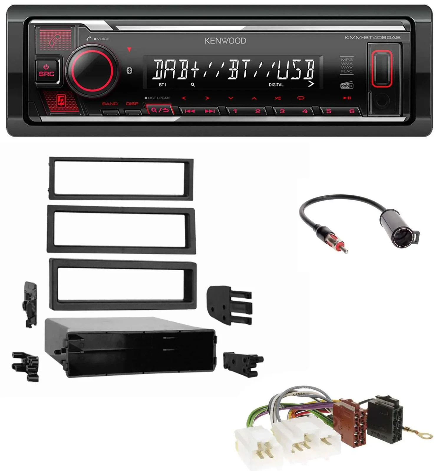 Kenwood MP3 Bluetooth USB DAB Autoradio für Nissan 200 SX 1994-1998 240 SX 1995-