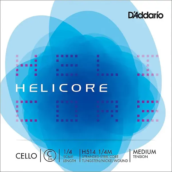 Струны для виолончели D'Addario Helicore Series Cello C String 1/4 Size