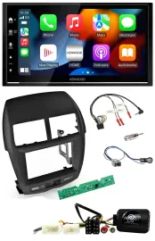 Kenwood DAB USB Bluetooth 2DIN Lenkrad Autoradio für Mitsubishi ASX 2010-2014