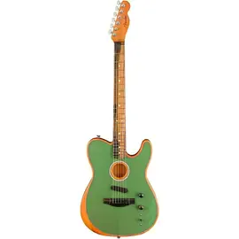 Электроакустическая гитара Fender Acoustasonic Telecaster Ebony FB Surf Green