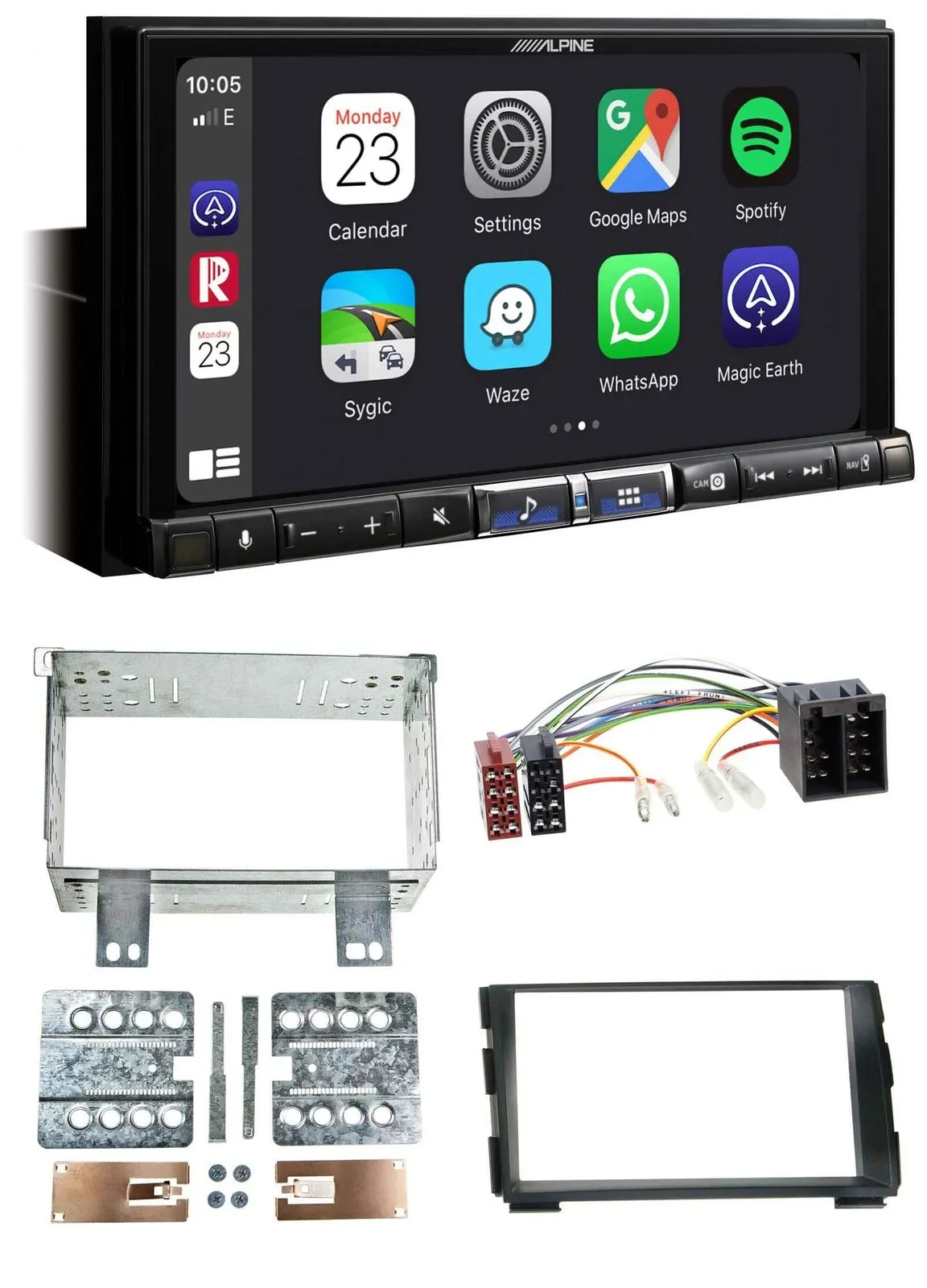 Alpine 2DIN DAB USB MP3 Bluetooth Autoradio für Kia Ceed 09-12 proCeed 11-13