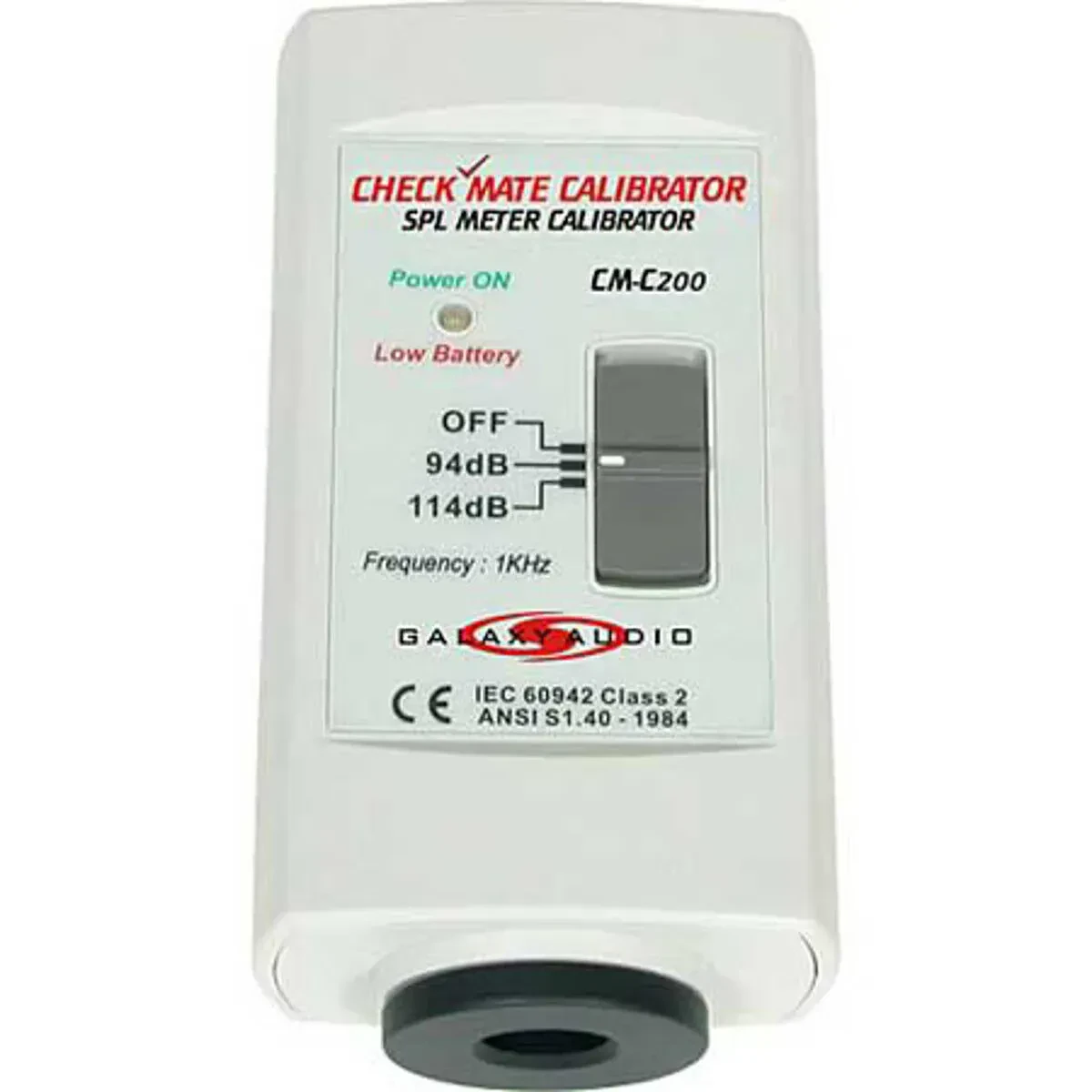Galaxy Audio CM-C200 Check Mate Calibrator for SPL Meter