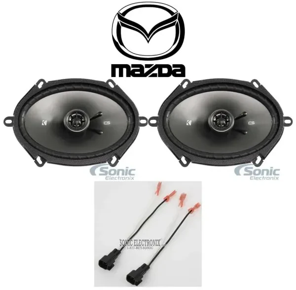2001-2011 Mazda Tribute Kicker 6x8" Rear Factory Car Speaker Replacement Kit