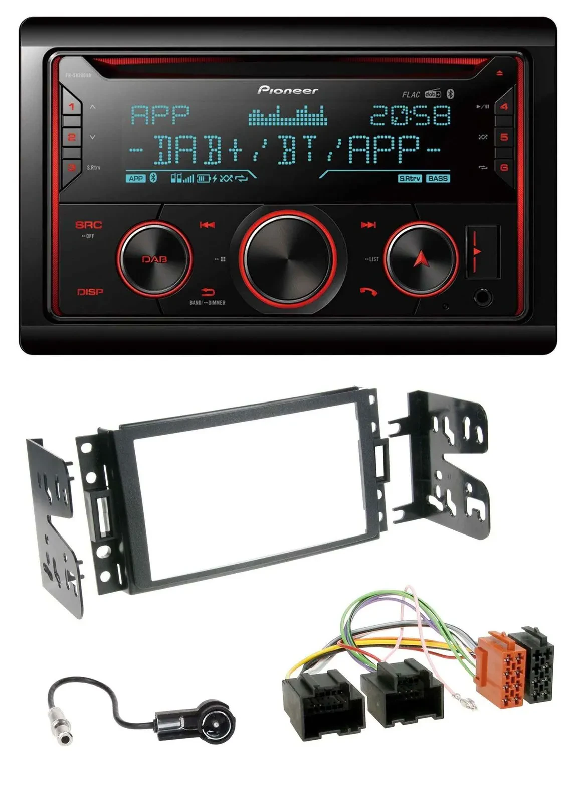 Автомагнитола для Chevrolet Corvette, Uplander Pioneer 2DIN DAB Bluetooth USB CD MP3