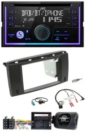 JVC Lenkrad USB 2DIN DAB Bluetooth CD Autoradio für Mercedes R-Klasse 2006-2012