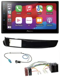 Pioneer DAB USB MP3 Bluetooth 2DIN Autoradio für Alfa Giulietta schwarz glänzend