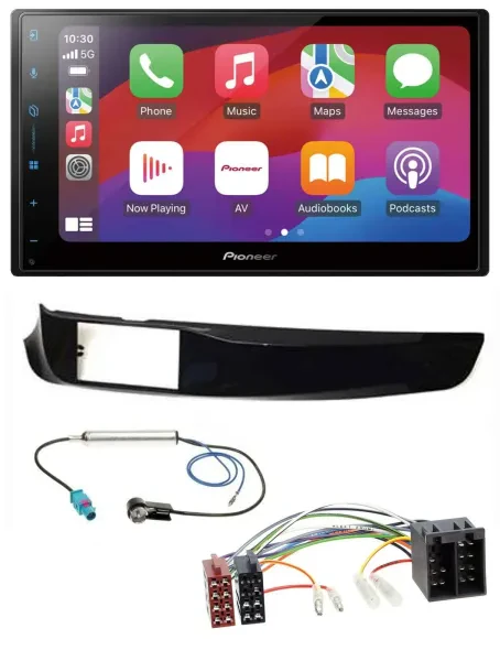 Pioneer DAB USB MP3 Bluetooth 2DIN Autoradio für Alfa Giulietta schwarz glänzend