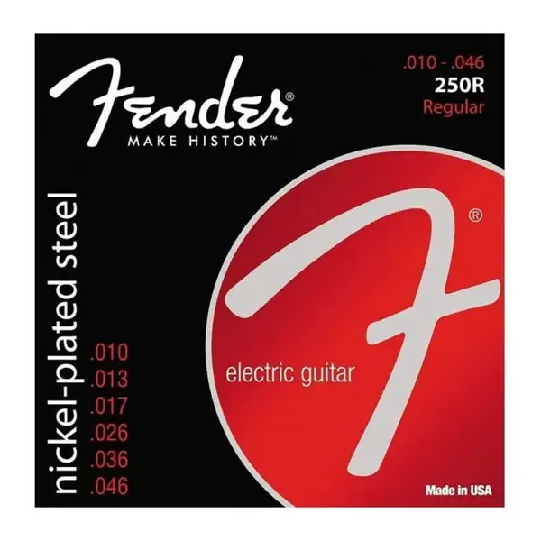 Струны для электрогитары Fender 250R Nickel-plated steel 10-46