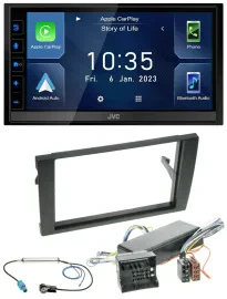 JVC DAB Bluetooth MP3 USB 2DIN Autoradio für Audi A4 04-08 B7 Bose Aktivsystem M