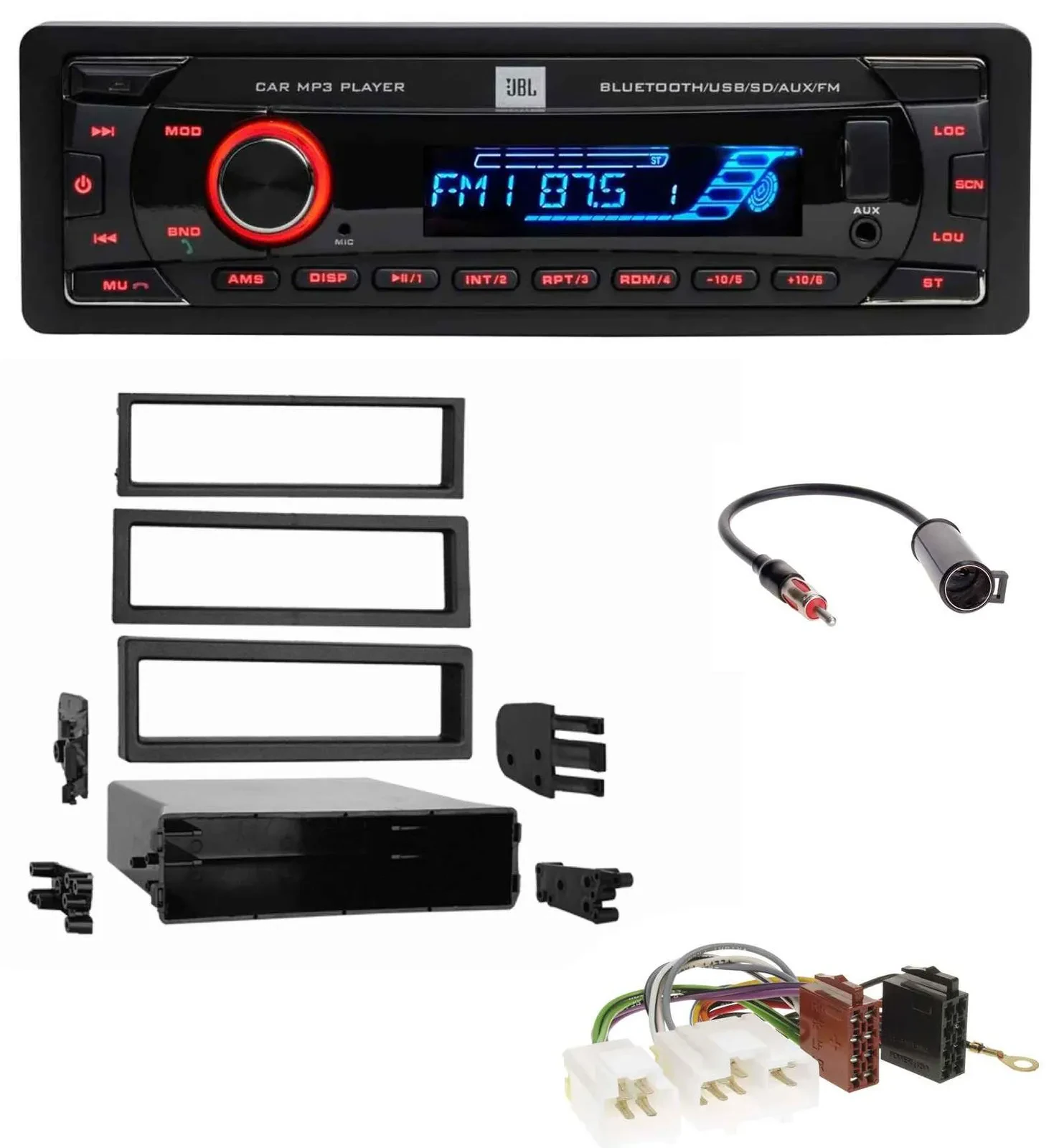 Автомагнитола для Nissan 200SX/240SX JBL Bluetooth USB SD AUX