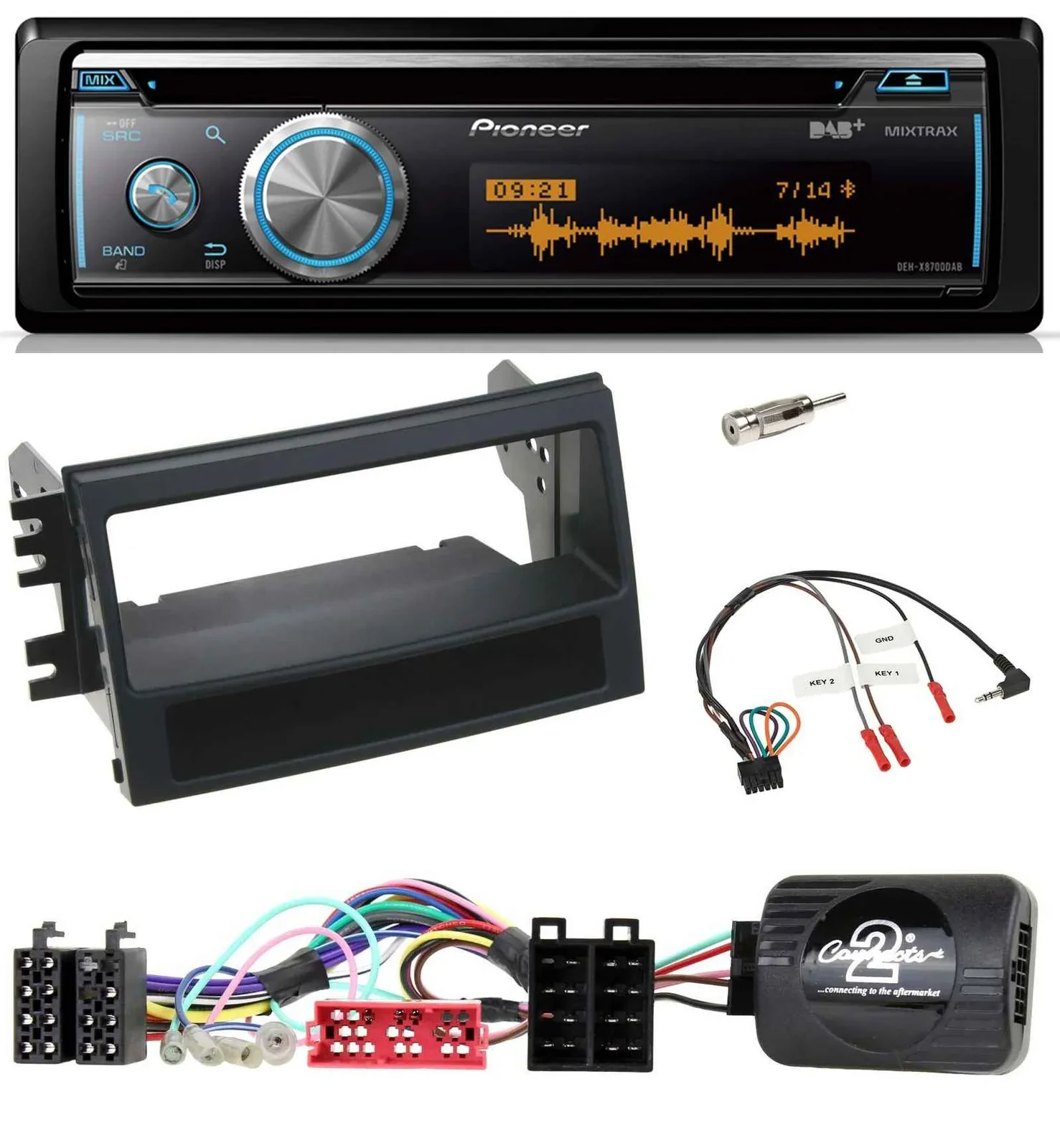 Автомагнитола Pioneer DAB USB CD Bluetooth для Kia Soul (2009–2011)