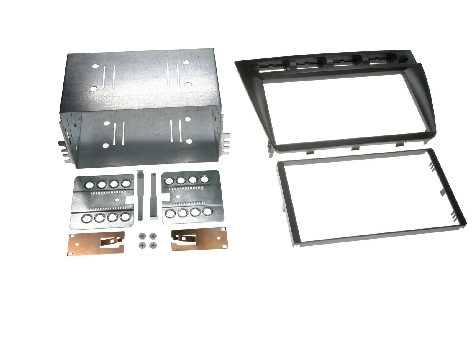 Einbaurahmen Set Doppel DIN Autoradio für Kia Picanto 2004-2007 schwarz