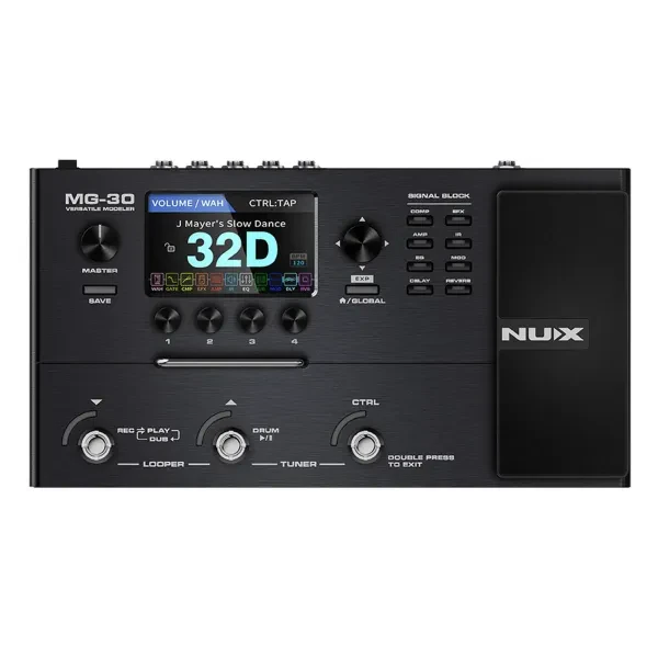 NUX MG-30 Versatile Modeler Multi Effects Micro Guitar Pedal -OPEN BOX-