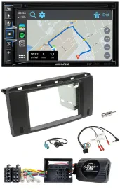 Alpine DAB TMC Bluetooth 2DIN USB Lenkrad Navigation für Mercedes SLK 08-11 R171