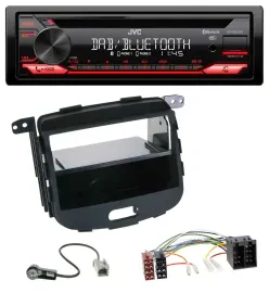 JVC CD DAB USB Bluetooth MP3 Autoradio für Hyundai i10 2008-2013 Rubber Touch