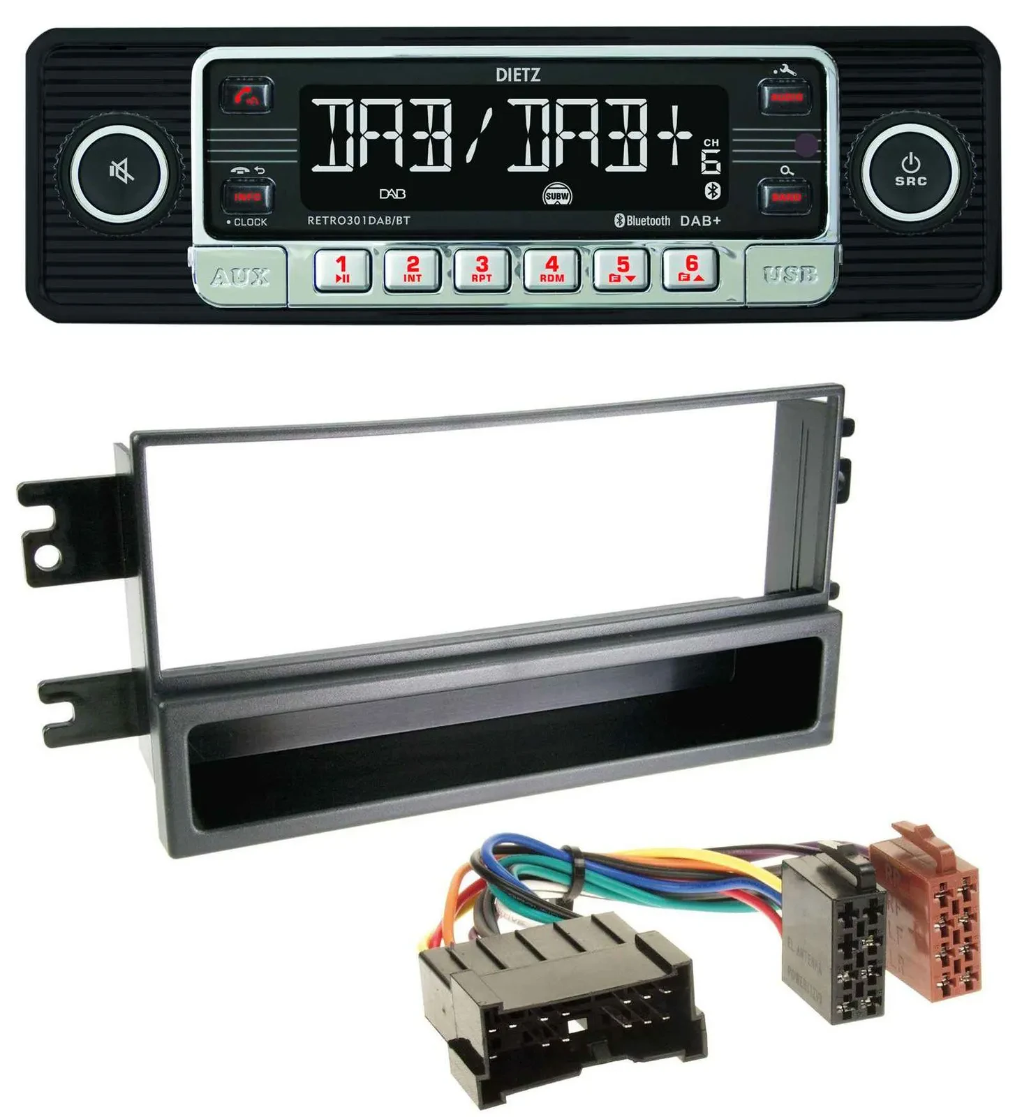 Dietz USB DAB MP3 Bluetooth Autoradio für Kia Cerato (bis 2007)