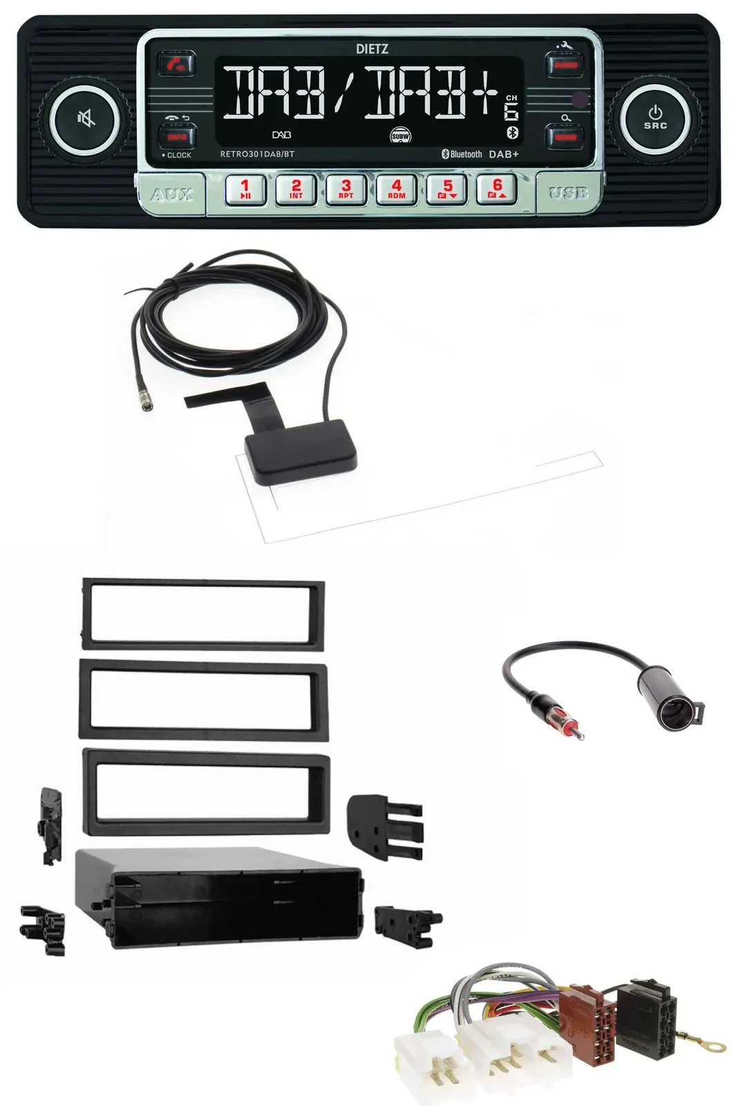 Dietz DAB Bluetooth USB MP3 Autoradio für Nissan 200 SX 1994-1998 240 SX 1995-19