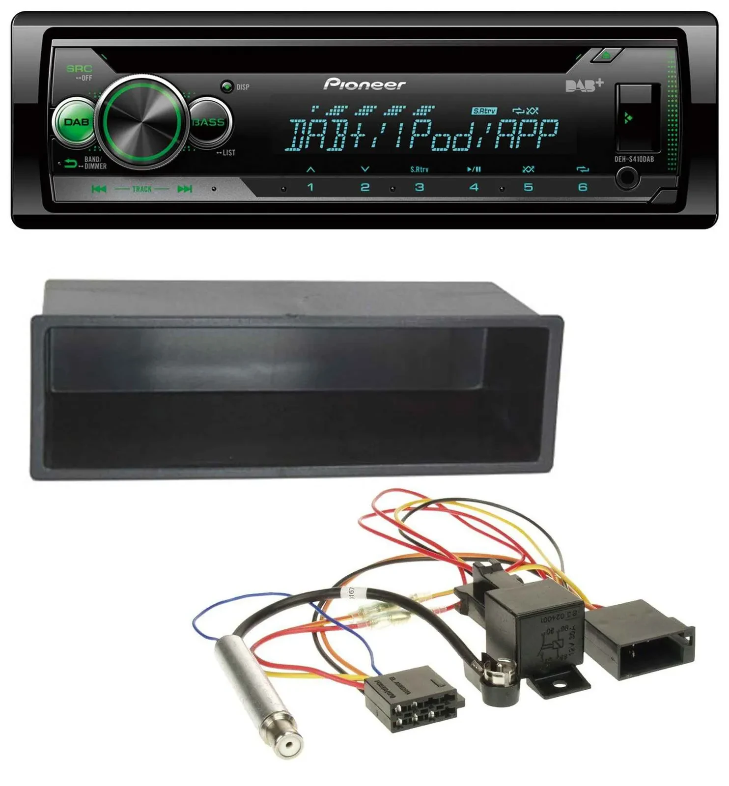 Pioneer USB MP3 DAB AUX CD Autoradio für VW Polo T4 Passat Golf (98-04)