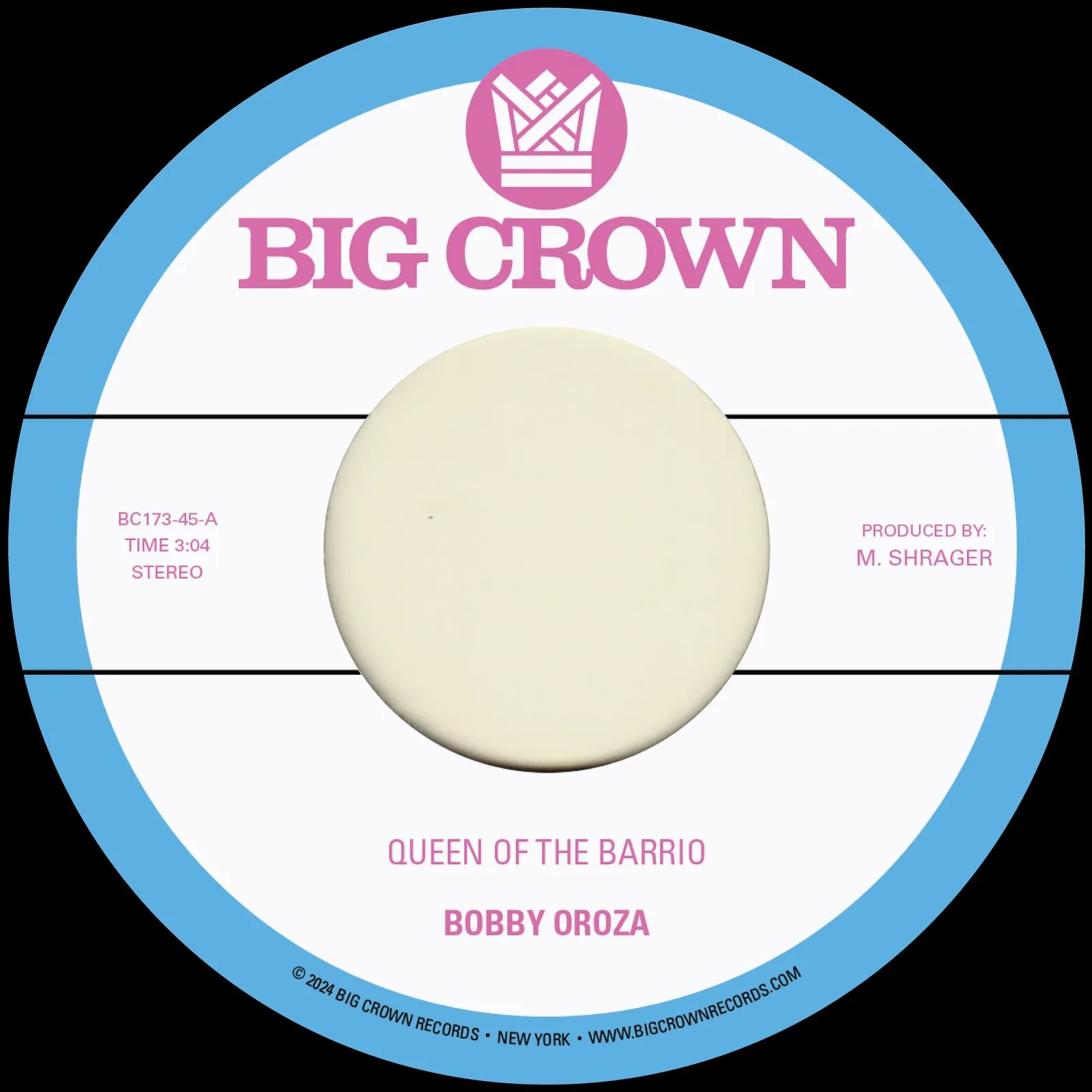 Виниловая пластинка Bobby Oroza – Queen Of The Barrio b/w Goddess 2024