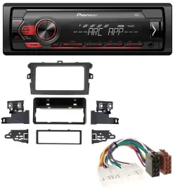 Pioneer DAB 1DIN MP3 AUX USB Autoradio für Toyota Corolla 2009-2012 silber