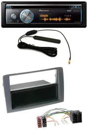 Pioneer CD USB Bluetooth DAB MP3 Autoradio für Fiat Idea (350, 03-11) - grau