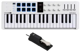 Arturia MiniLab 37 mk3 White 37-Key MIDI Keyboard Controller+Sustain Pedal