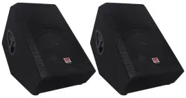 (2) Rockville RSM15A 15" 2-Way Powered Active Floor Monitor Speakers 2800 Watts