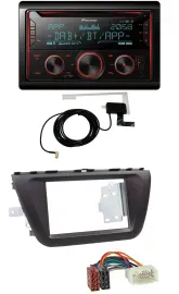 Pioneer 2DIN MP3 DAB USB CD Bluetooth Autoradio für Suzuki SX4 (ab 2013)
