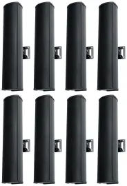 (8) Rockville WET ARRAY 4 Black Line Array Speakers For church/School/Auditorium