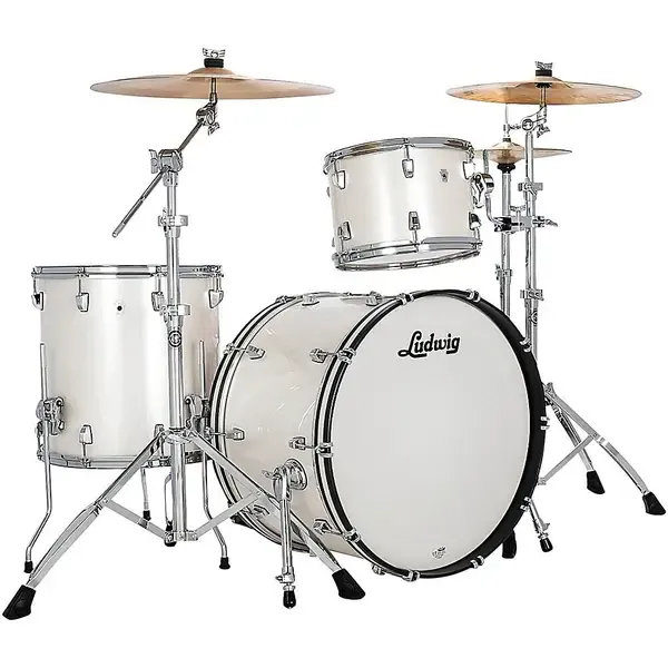 Ударная установка акустическая Ludwig NeuSonic 3-Piece Fab Shell Pack With 22" Bass Drum Silver Silk